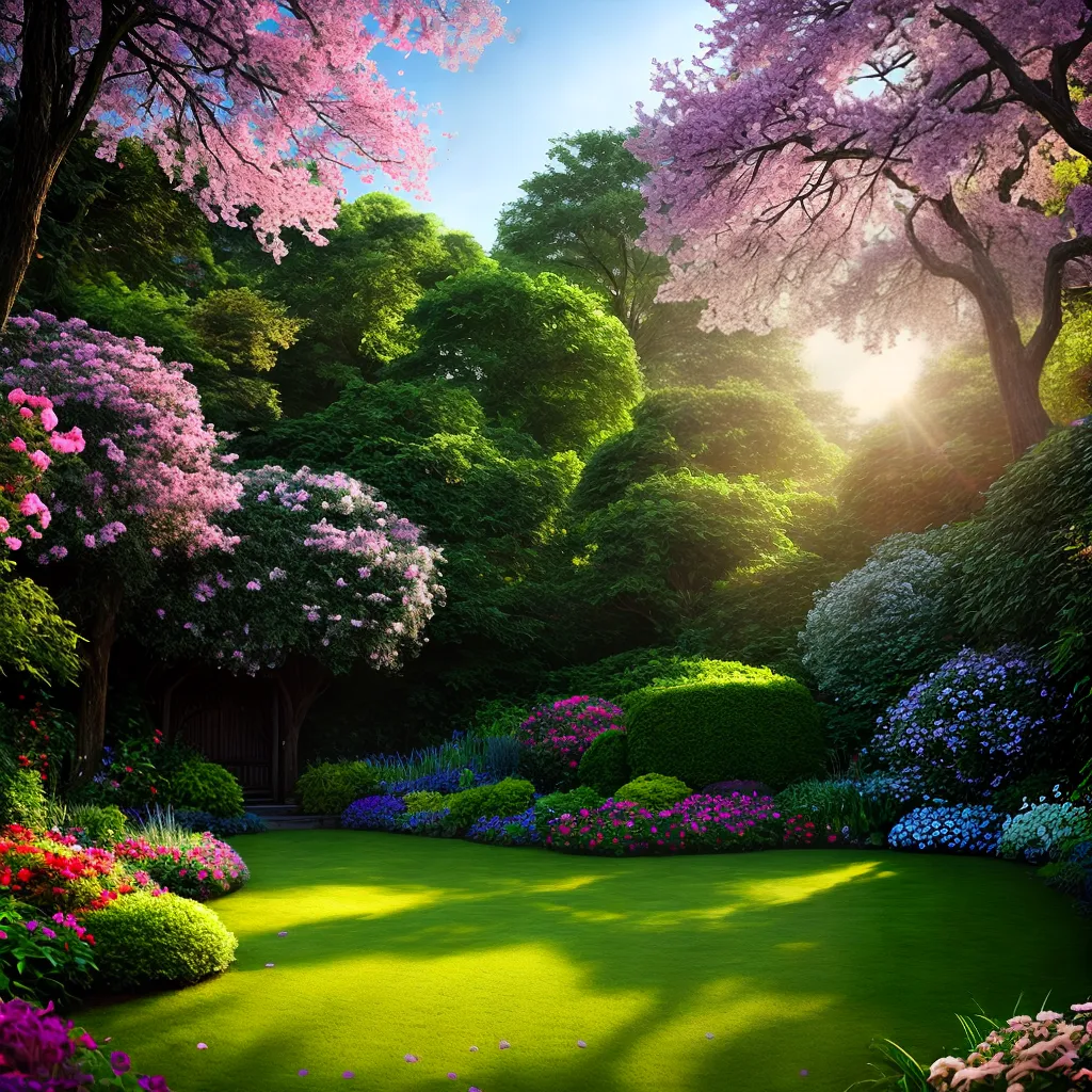 Fotos jardim magico flores fadas encanto