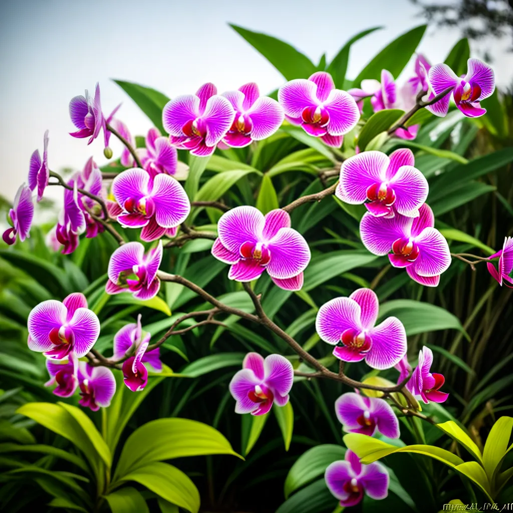 Fotos jardim orquideas coloridas beleza 1