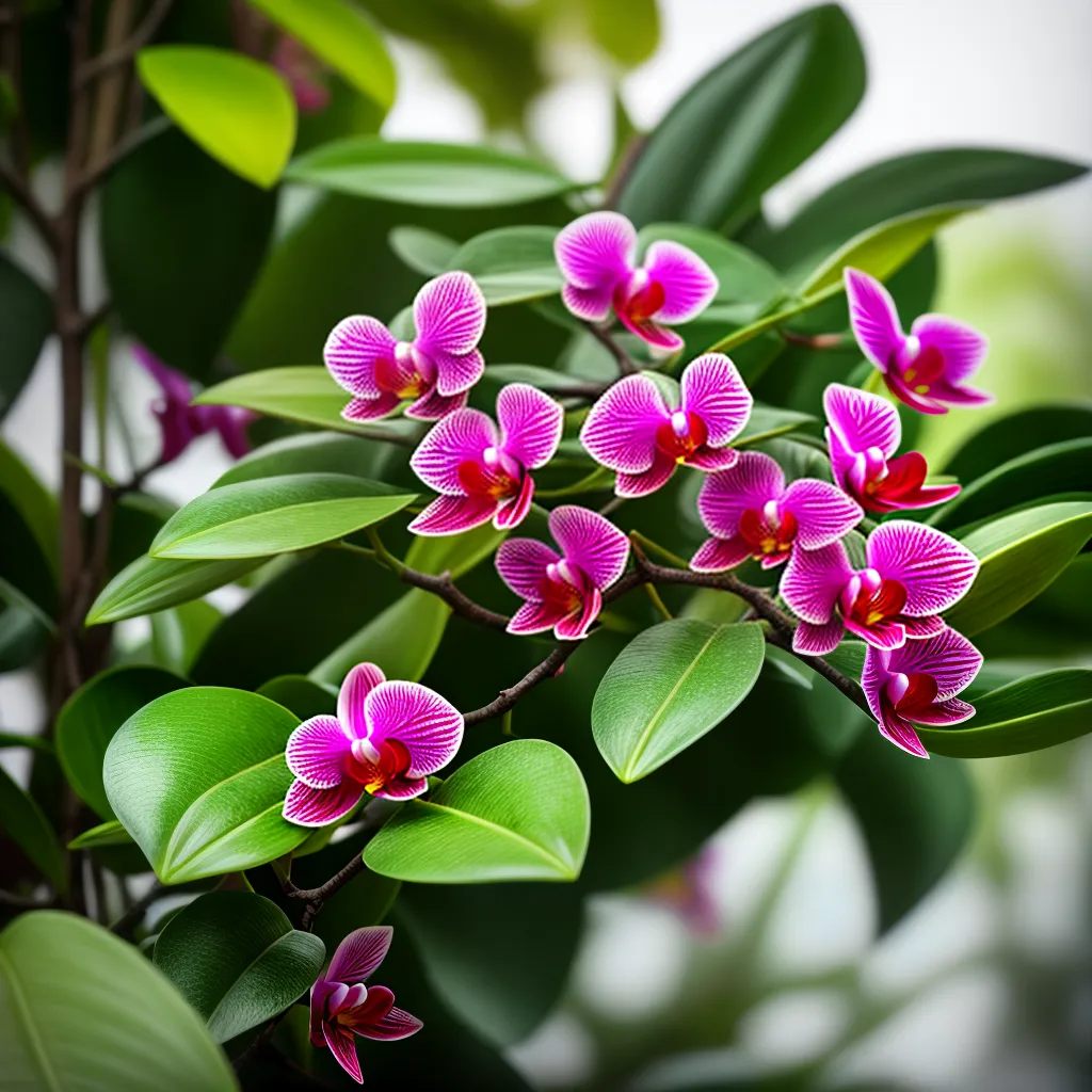 Fotos jardim orquideas coloridas beleza