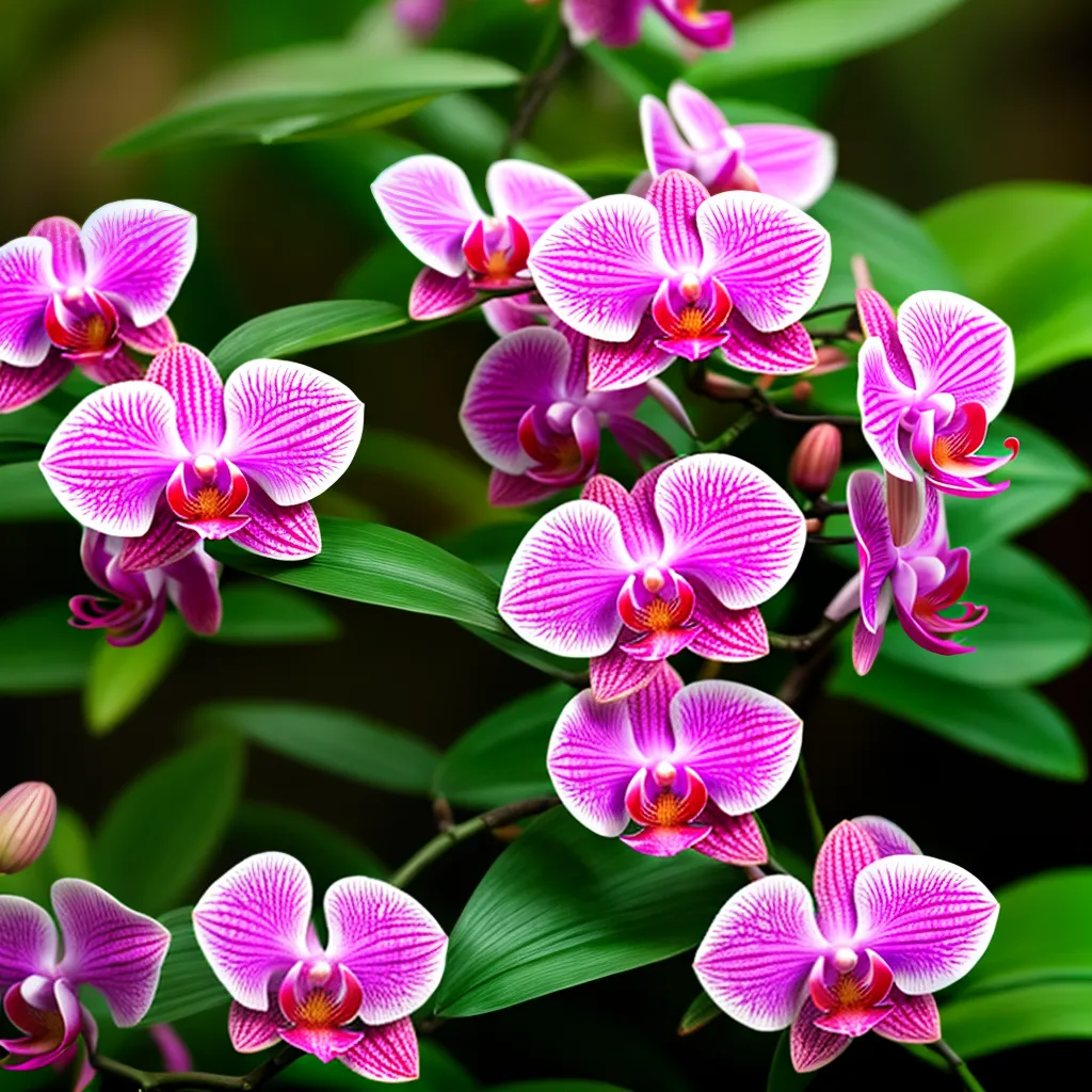 Fotos jardim orquideas coloridas diversidade