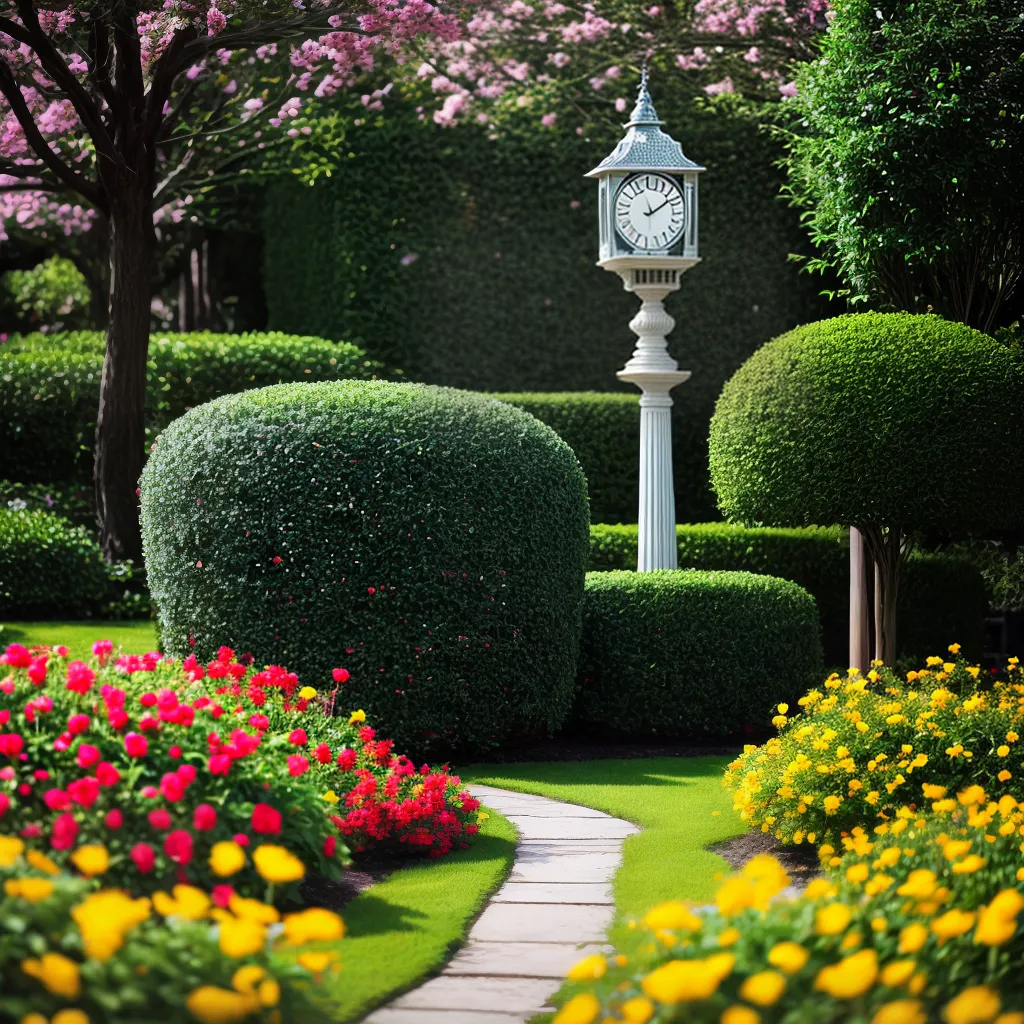 Descubra o Significado dos Sonhos com Relógio e Jardim 2 Fotos jardim relogio sonhos tranquilidade