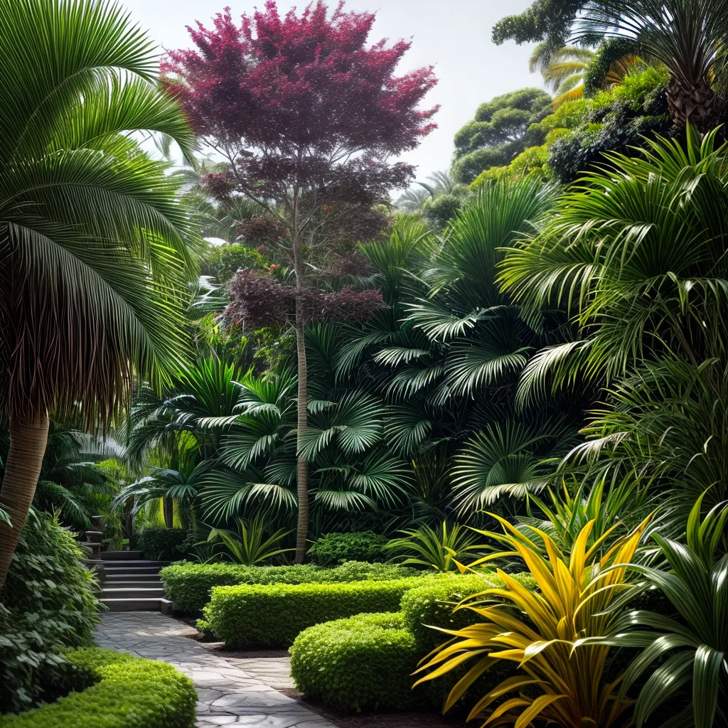 Descubra o Fascinante Significado de Sonhar com Plantas Exóticas 4 Fotos jardim tropical exotico folhagem colorida 1