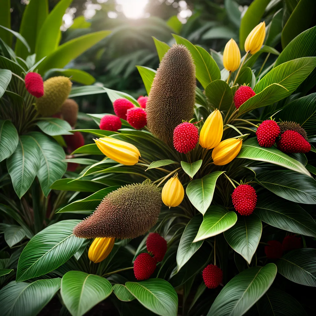 Sonhar com Frutas Tropicais: Desvendando os Segredos do Misticismo 4 Fotos jardim tropical frutas exoticas 2