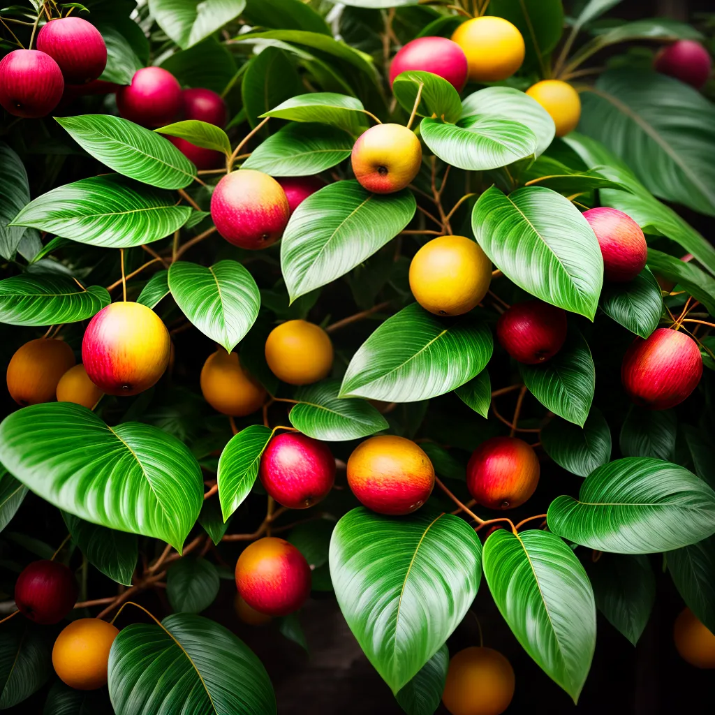 Sonhar com Frutas Tropicais: Desvendando os Segredos do Misticismo 6 Fotos jardim tropical frutas
