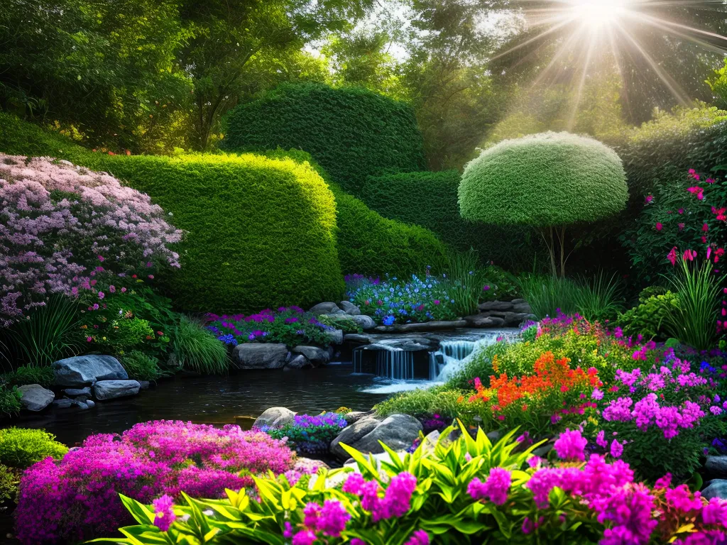 Fotos jardim vibrante cores vida natureza