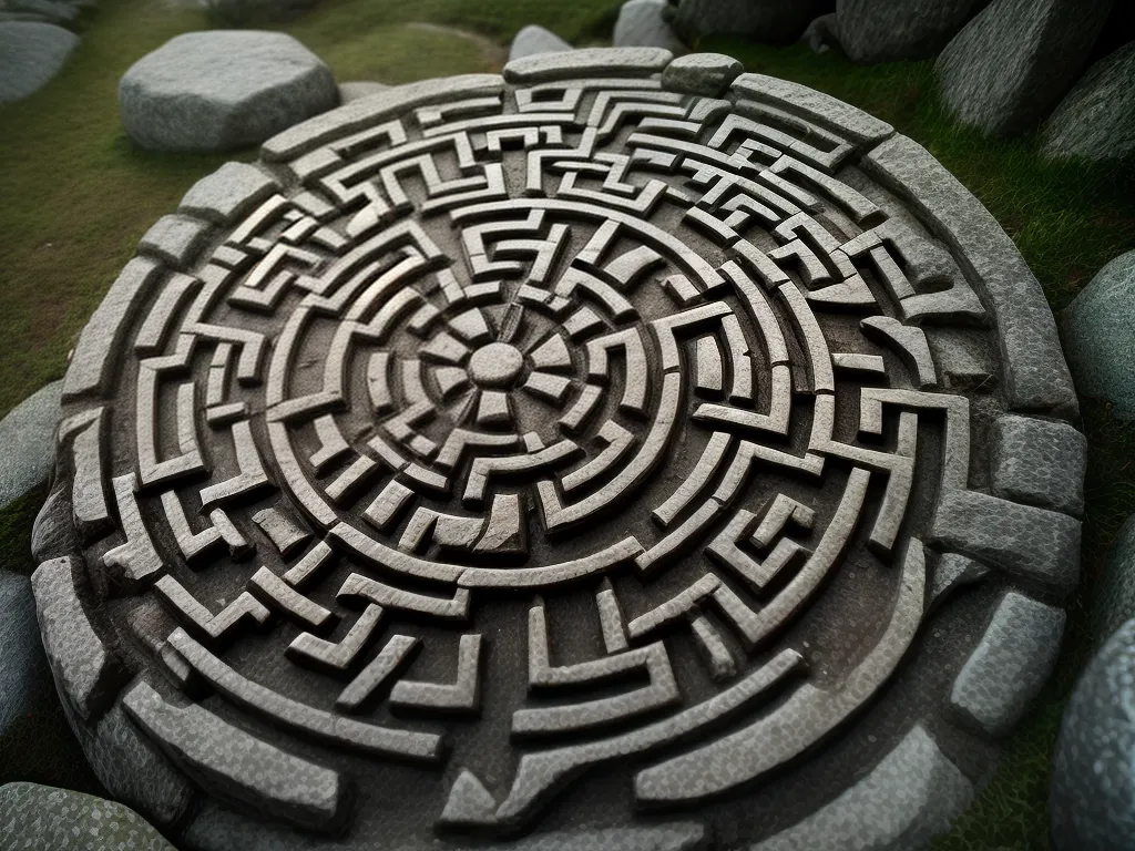 Fotos labirinto misterioso simbolos antigos