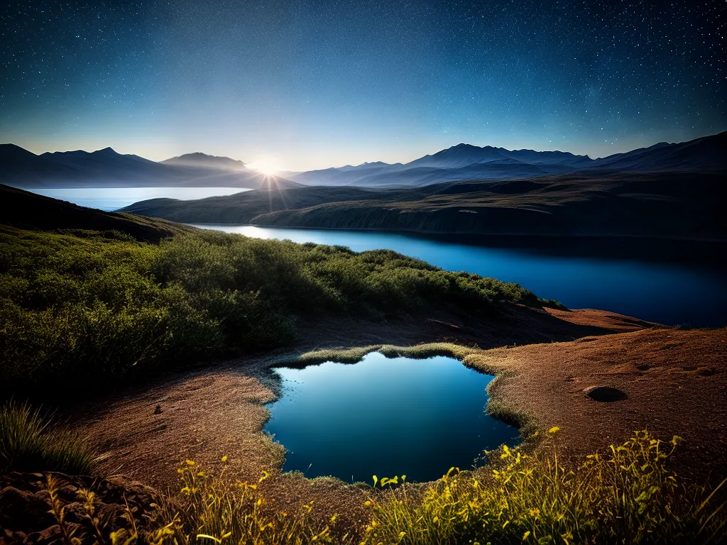 Fotos lago estrelas sonhos