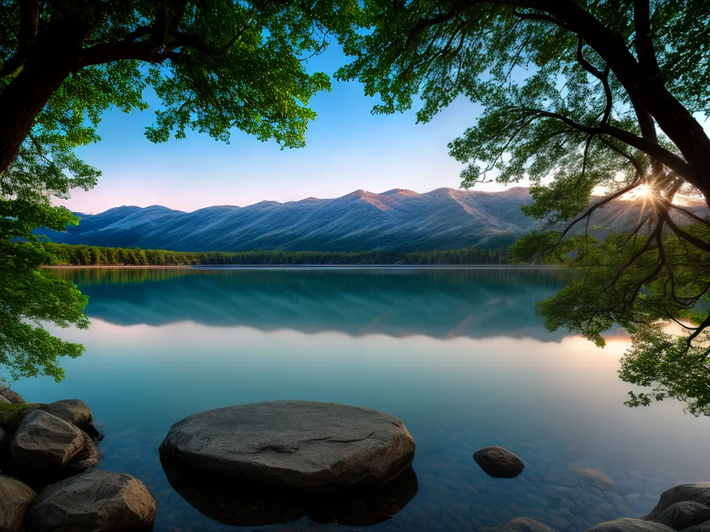 Fotos lago luar misterio reflexo sonho