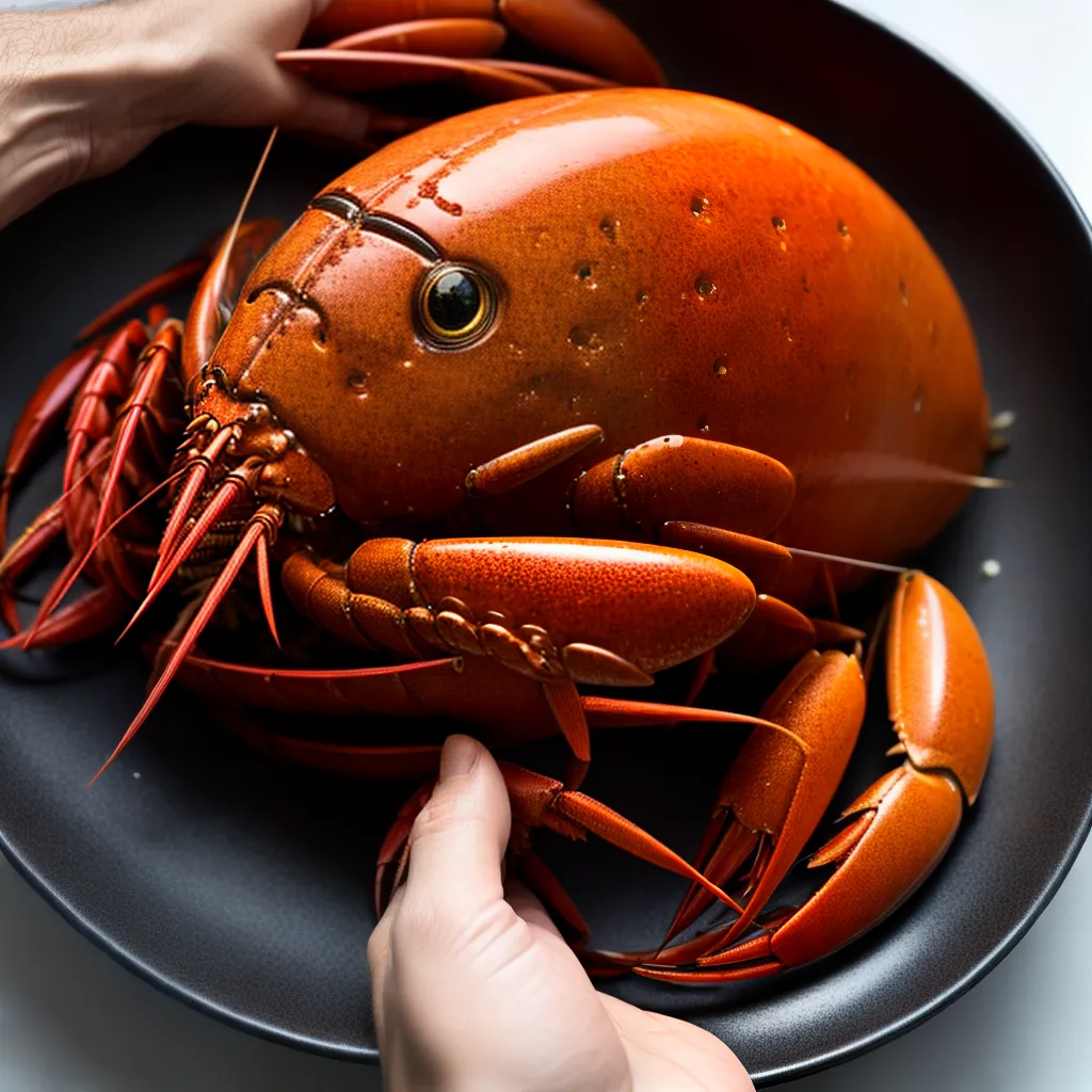 Significado de Sonhar com Mariscos e Retirar: Desvendando Mistérios 4 Fotos lagosta capturada maos vibrantes