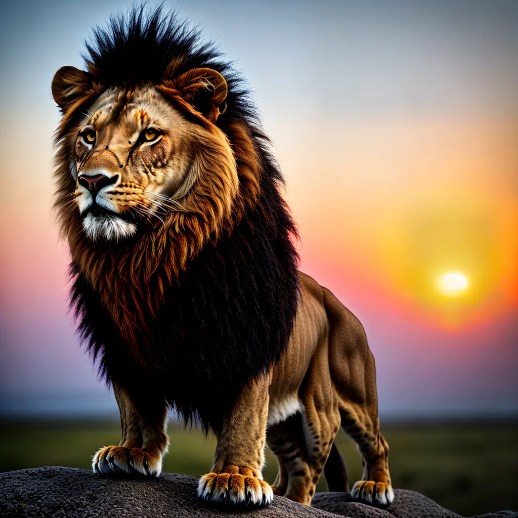 O Significado dos Sonhos na Vida Selvagem 6 Fotos leao savana por do sol natureza