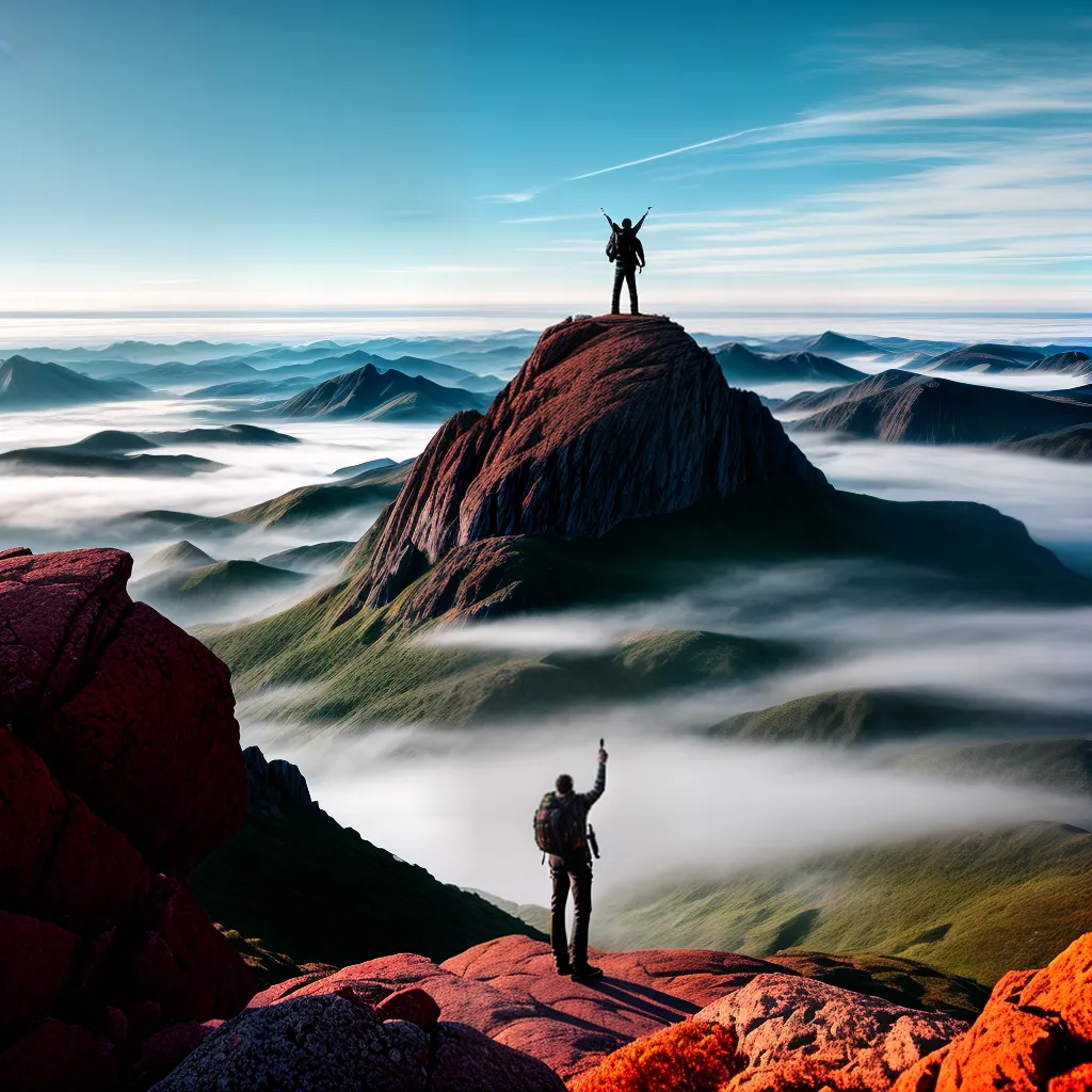 Liderança e Significados dos Sonhos: Comandando sua Vida 5 Fotos lideranca sonhos silhueta montanha