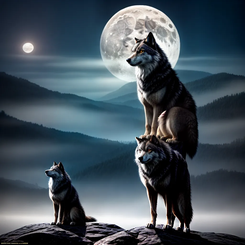 Desvendando os Mistérios dos Sonhos de Uivar: O que Significa? 3 Fotos lobo uivando lua mistica 1