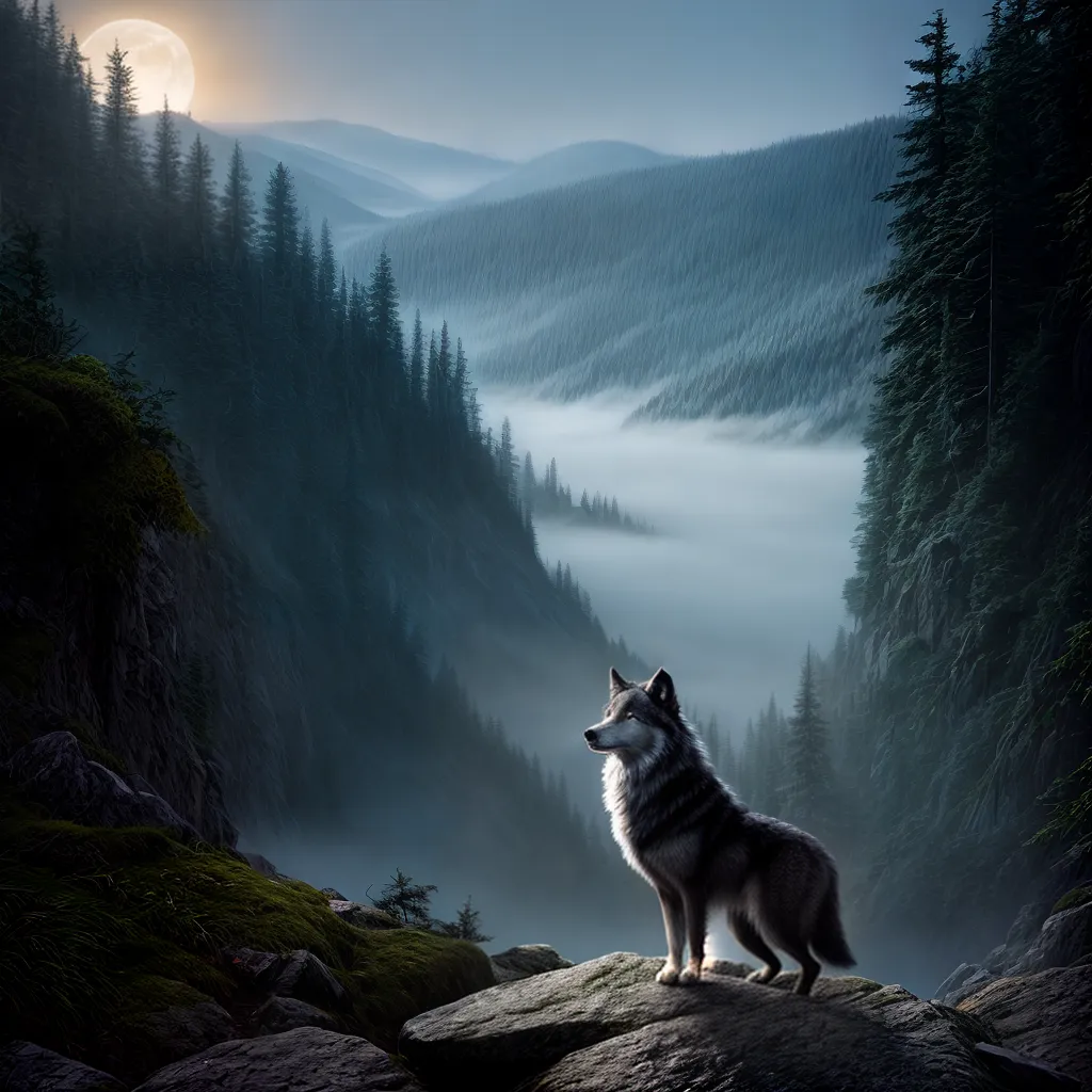 Desvendando os Mistérios dos Sonhos de Uivar: O que Significa? 6 Fotos lobo uivando lua mistica