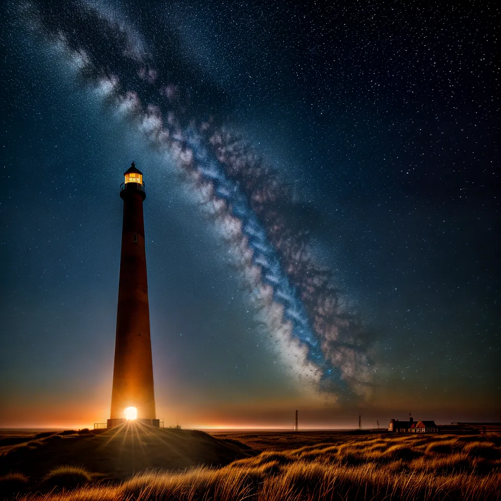 Desvendando o Significado dos Sonhos com um Farol Antigo 3 Fotos luz farol estrelas misterio