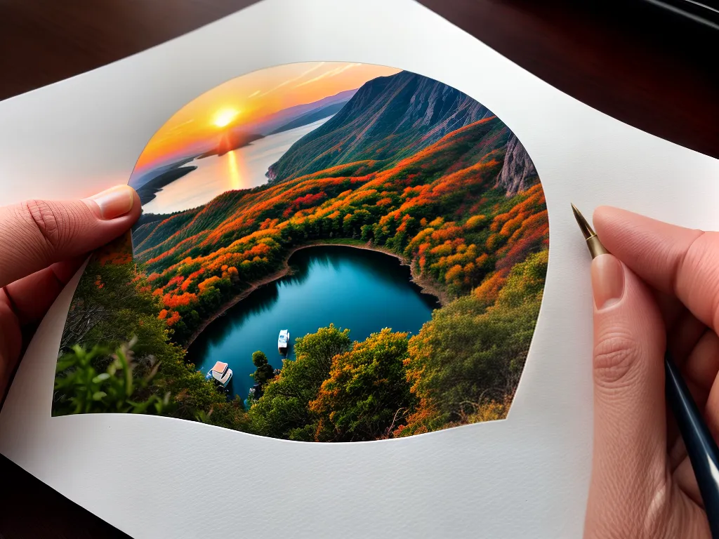 1. Descubra o Significado de Sonhar com um Postal Surpreendente 5 Fotos mao segurando postal vintage paisagem