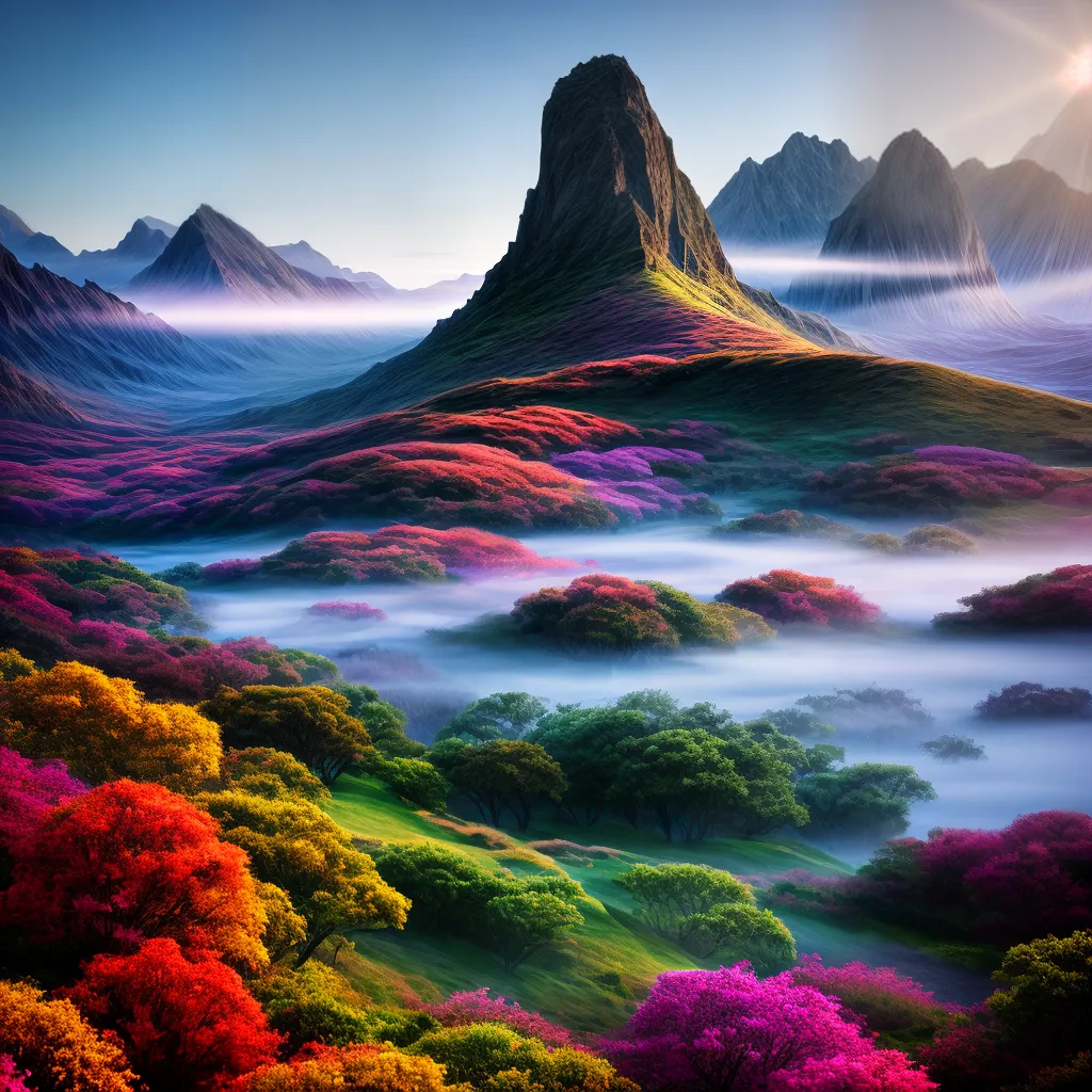 Fotos mapa sonhos ilustracao colorida surreal
