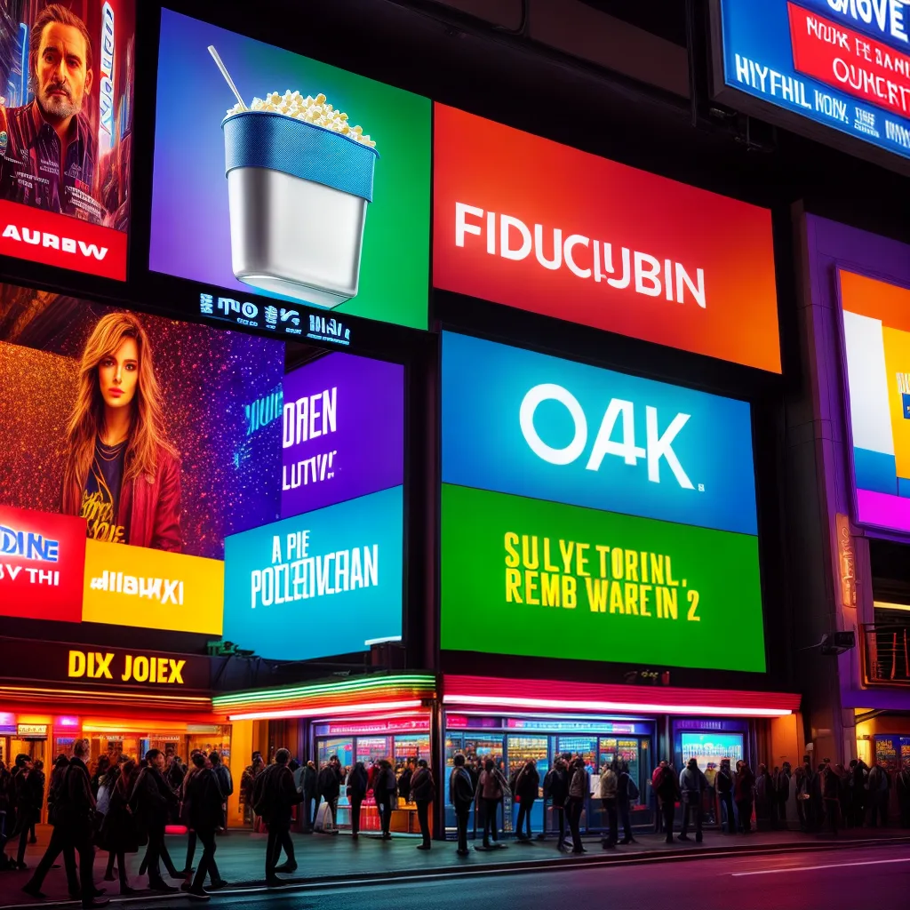 Fotos marquee filmes pipoca refrigerante campanha
