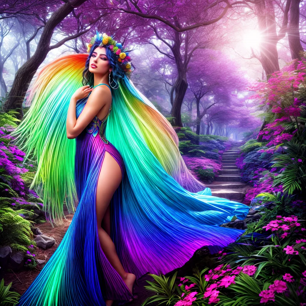 Fotos mente floresta magica ilustracao
