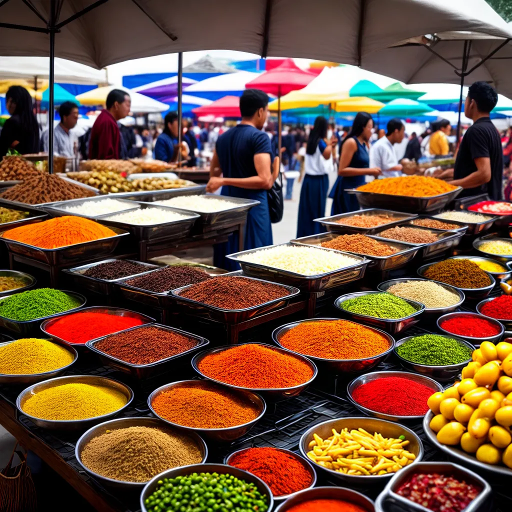 Fotos mercado gastronomico cores atividade