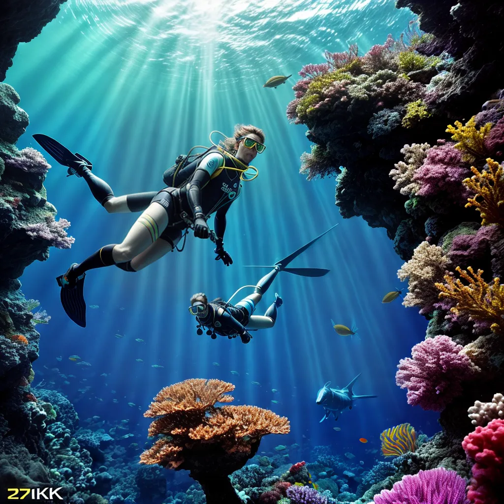 Sonho com Submarinistas e Equilibristas: Significado e Interpretação 2 Fotos mergulhador oceano acrobata aventura equilibrio
