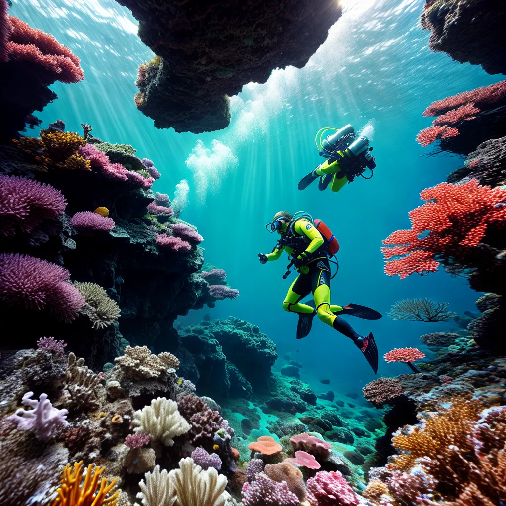 Desvendando Sonhos: Submersão e seus Mistérios 2 Fotos mergulhador recife coral vida marinha