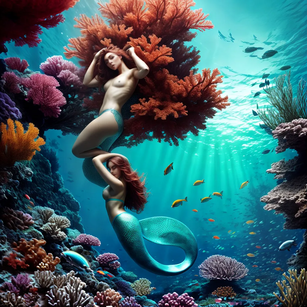 Fotos mergulho coral mermaid