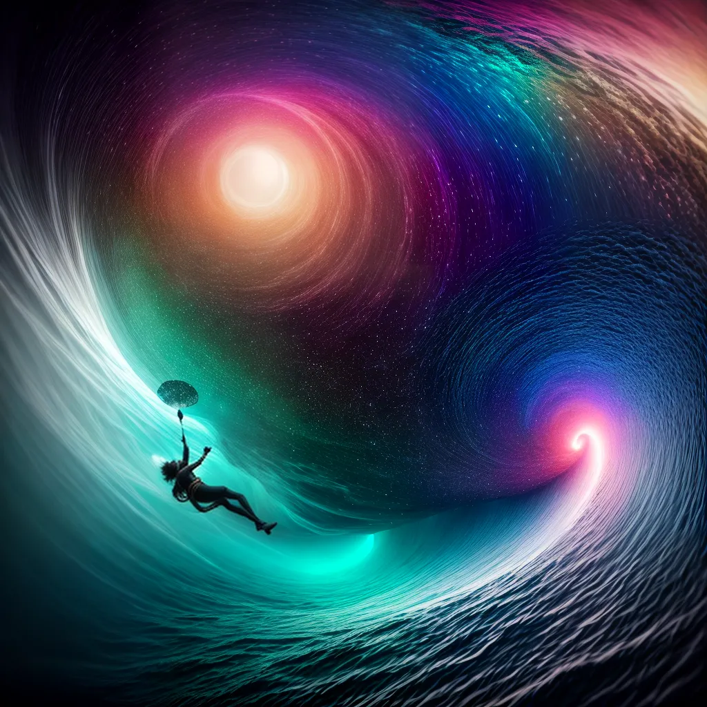 Mergulhe no Inconsciente: A Profundidade dos Sonhos 6 Fotos mergulho onirico oceano cores abstrato