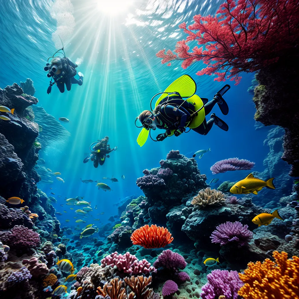 Fotos mergulho recife coral peixes sonhos