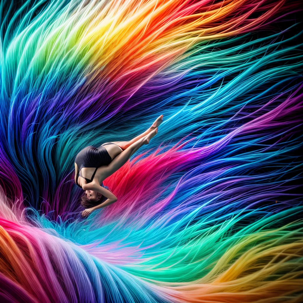 Fotos mergulho surreal cores simbolos sonhos