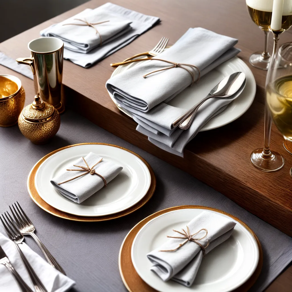 Descobrindo o Significado de Sonhar com Guardanapos e Sabor 2 Fotos mesa elegante napkins bordados