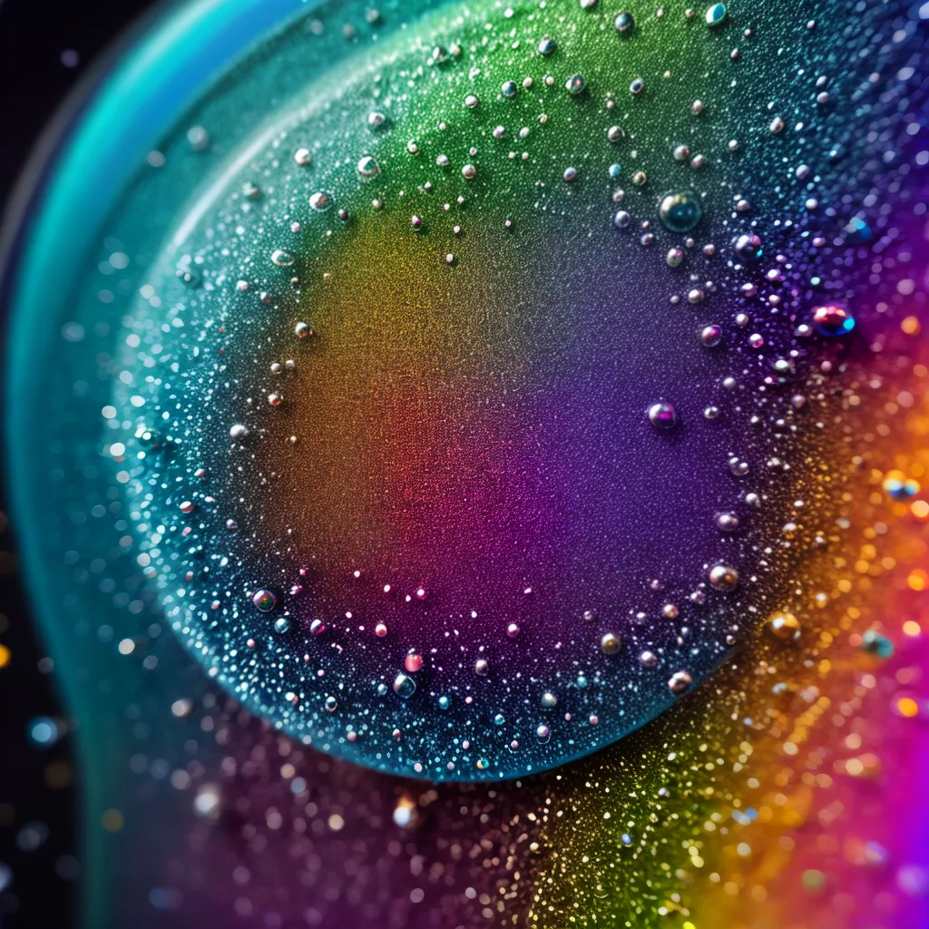 Fotos microorganismas coloridos mundo dos sonhos