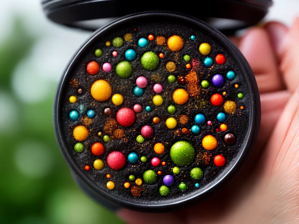 Fotos microorganismas coloridos petri dish 1