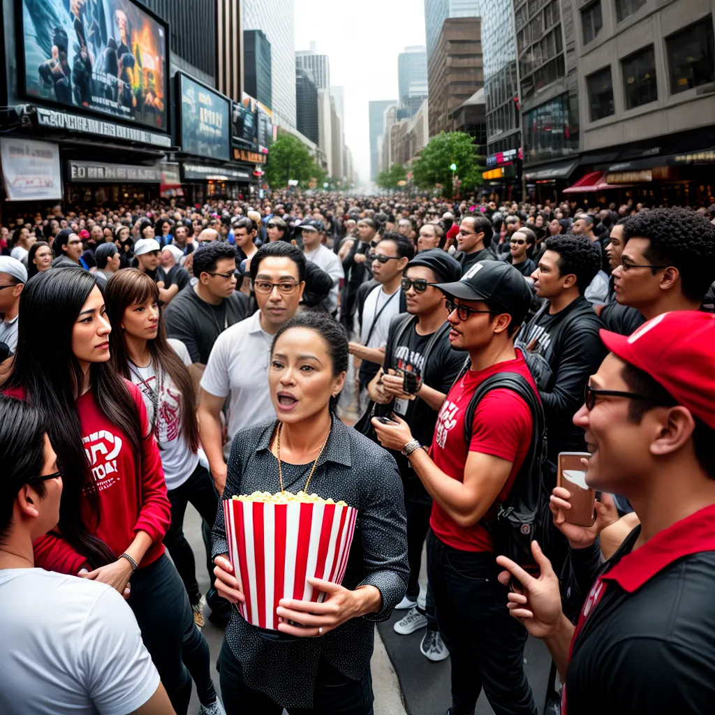 Sonhos Revelados: Mímica que Apoia Patrocínio de Pipoca 3 Fotos mime popcorn conexao arte cinema