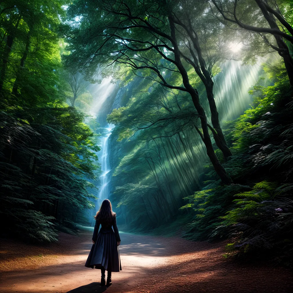 Fotos misterio floresta raios estrelas vortice