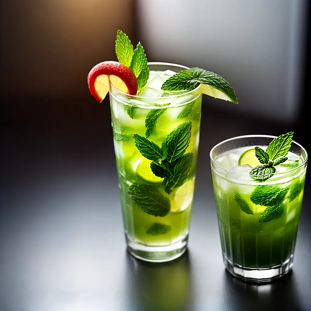 Fotos mojito refrescante hortela limao