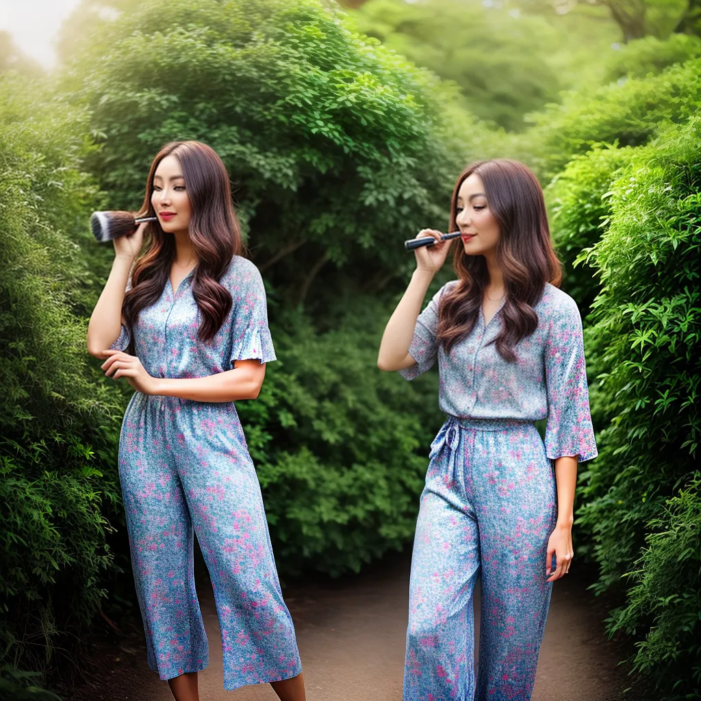 Descubra o Significado de Sonhar com Jardineira e Maquiagem 4 Fotos mulher jardim maquiagem criatividade