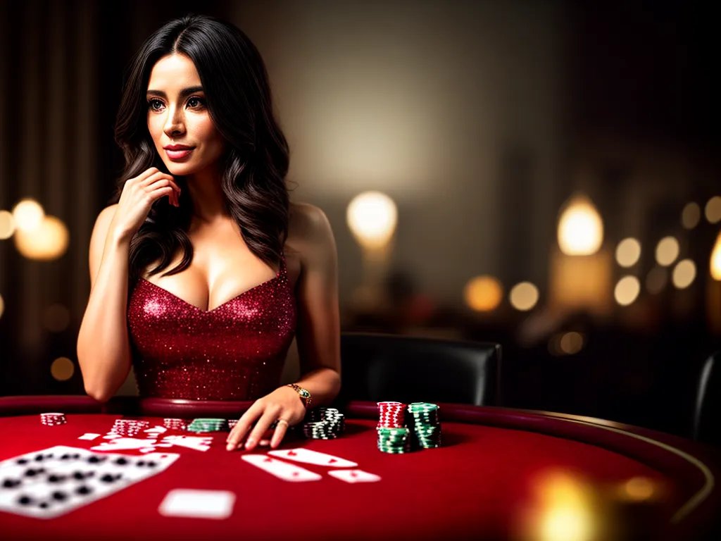 Descubra o Significado dos Sonhos de uma Jogadora 6 Fotos mulher poker mesa fichas pensativa