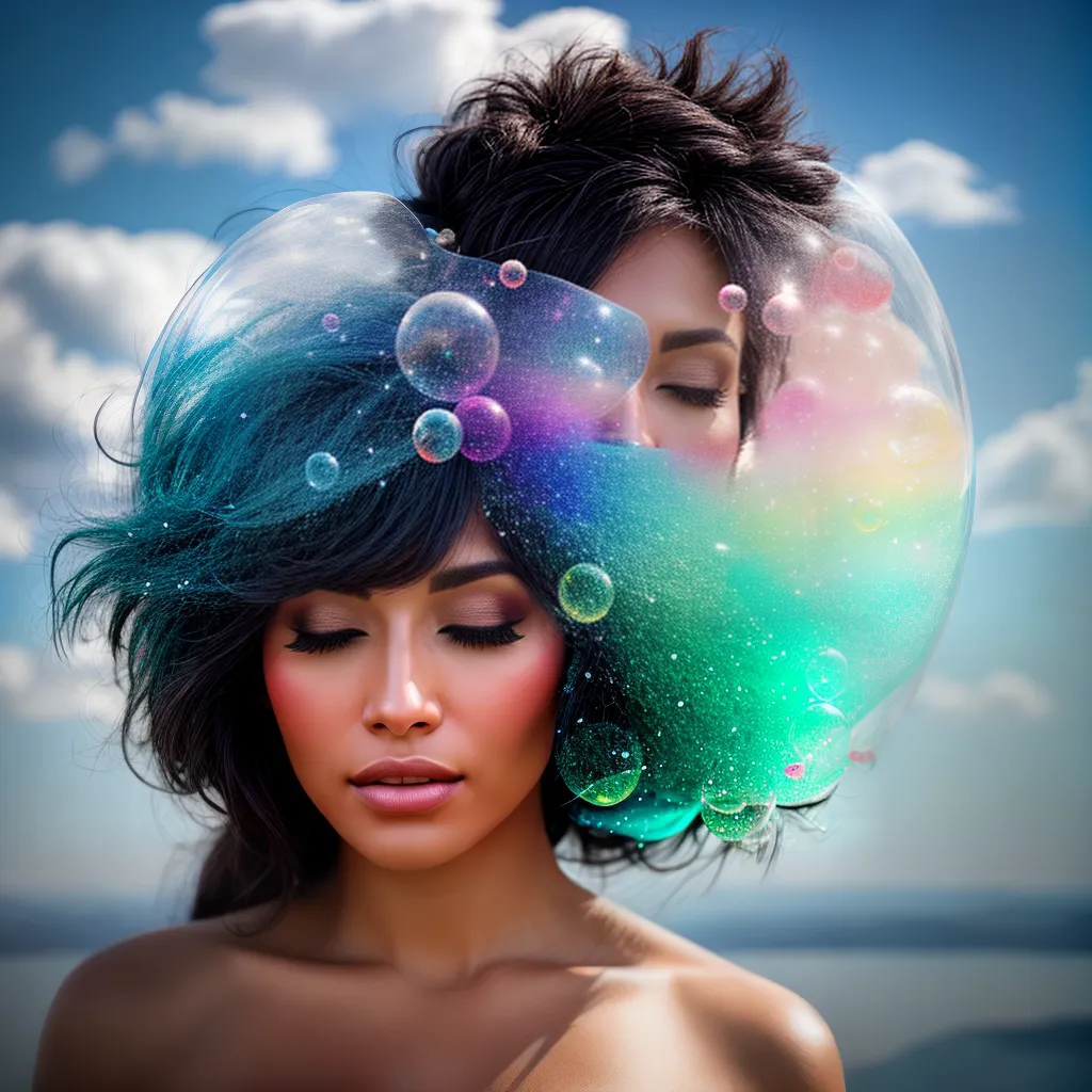 Sonhos Reveladores: Descubra o Significado por Trás dos Seus Sonhos 6 Fotos mulher sonhando nuvem bolhas coloridas