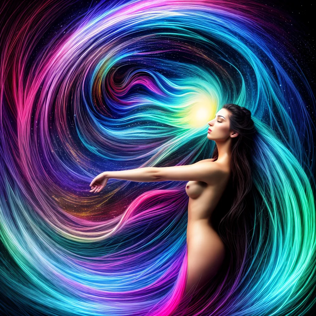 Fotos mulher sonho ilustracao colorida