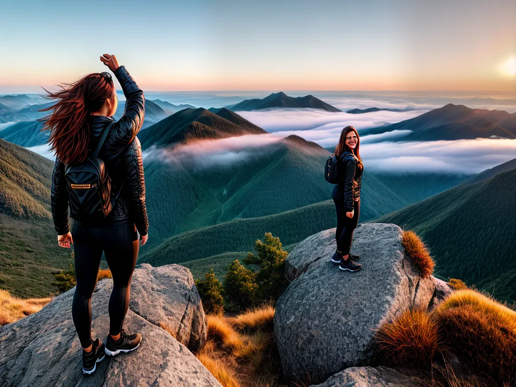 Aprovação dos Seus Sonhos: Descubra seu Verdadeiro Significado 5 Fotos mulher topo montanha por do sol