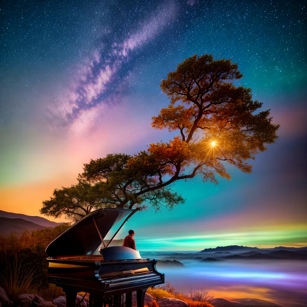 Fotos musico piano sonhos magia