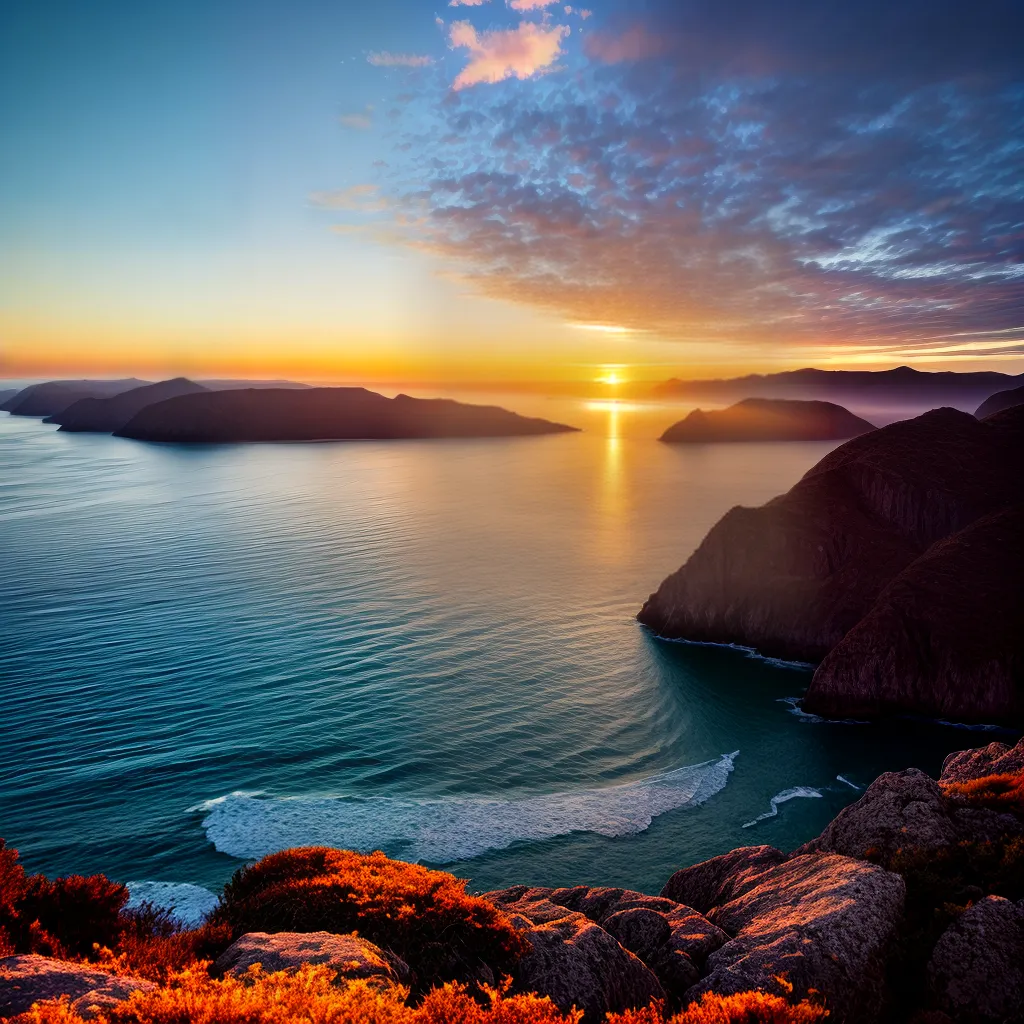 Fotos nascer do sol oceano renovacao sonhos 1