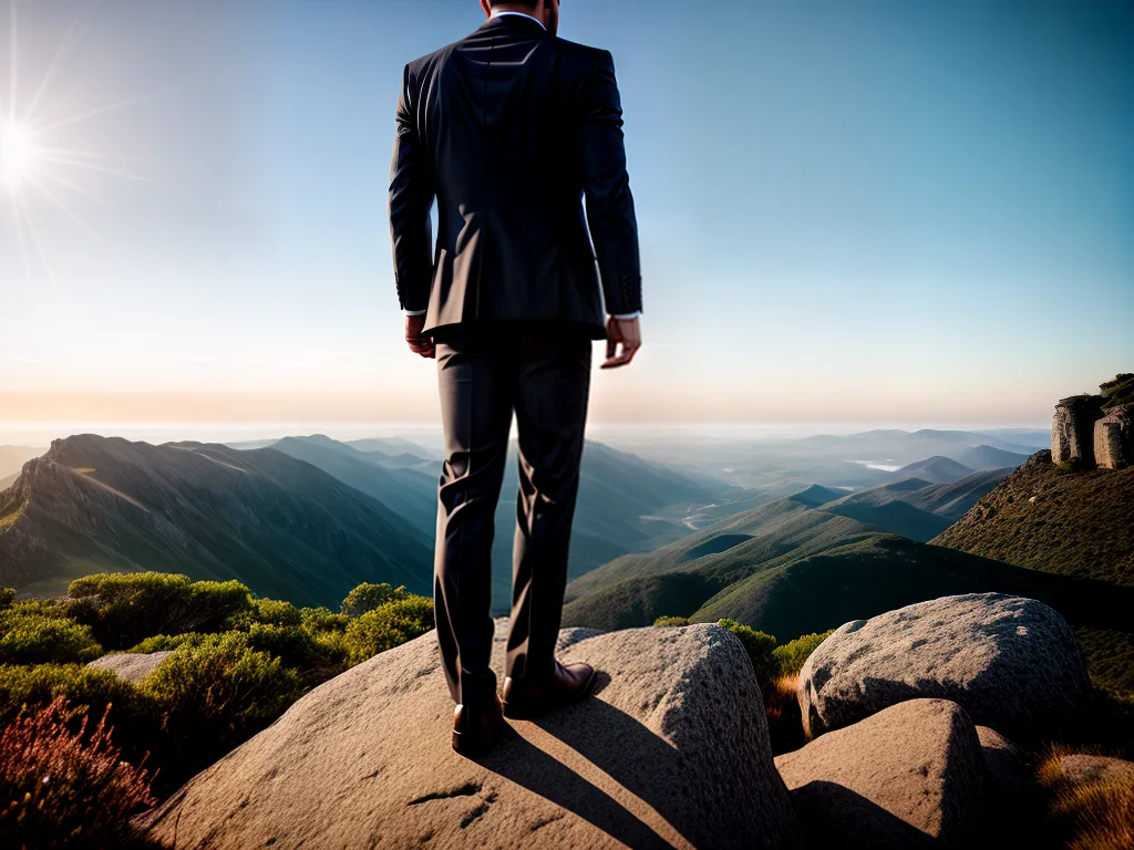 Empresário Visionário: Decifre o significado dos sonhos relacionados ao sucesso nos negócios. 6 Fotos negociante sucesso sol nascente