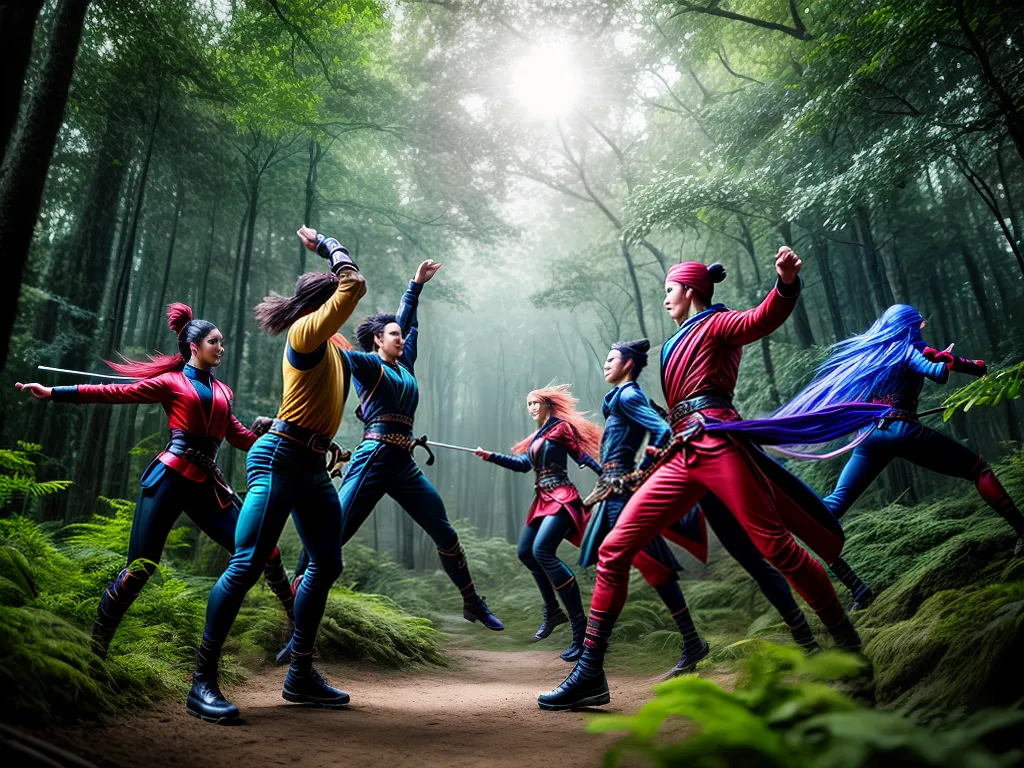 Sonhos Selvagens: Os Ninjas da Imaginação em Ação 4 Fotos ninjas misticos floresta aventura