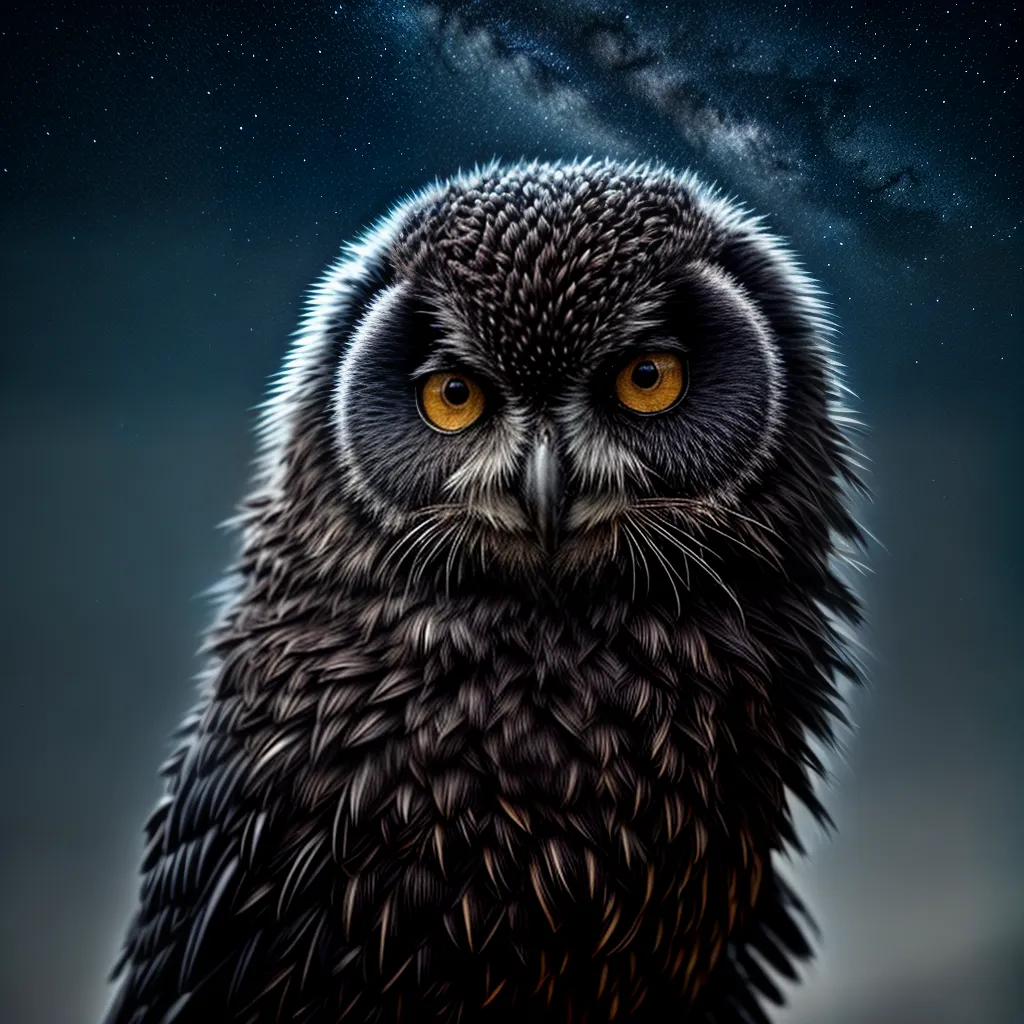 Fotos noite estrelada animais noturnos