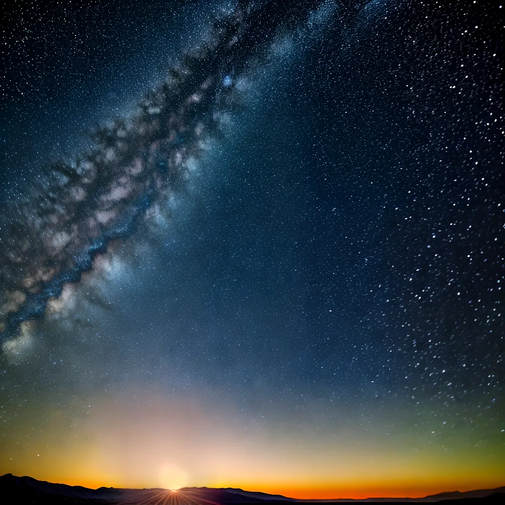 Desvende os mistérios noturnos: mistura genética e harmonia em sonhos 2 Fotos noite estrelada cosmica diversidade