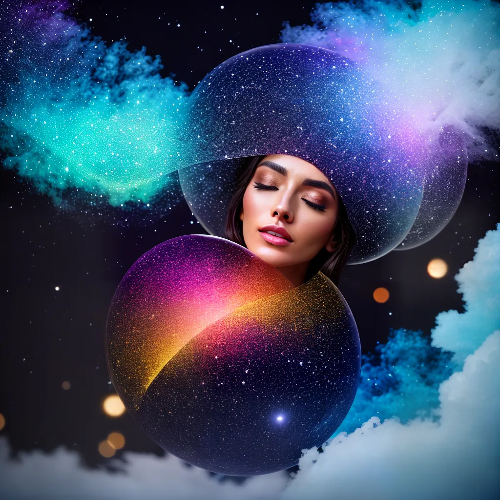 Fotos noite estrelada lua sonhos coloridos