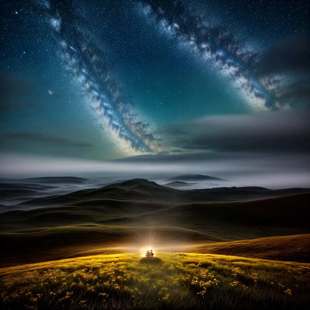4. Ufologia: O Estudo de OVNIs no Mundo dos Sonhos 5 Fotos noite estrelada lua ufo misterio