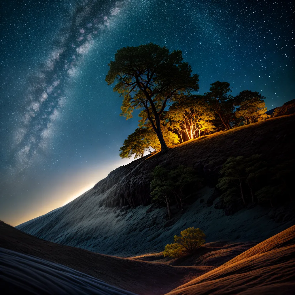 Descubra o Significado de Sonhar com Naves Espaciais 4 Fotos noite estrelada nave espacial campo