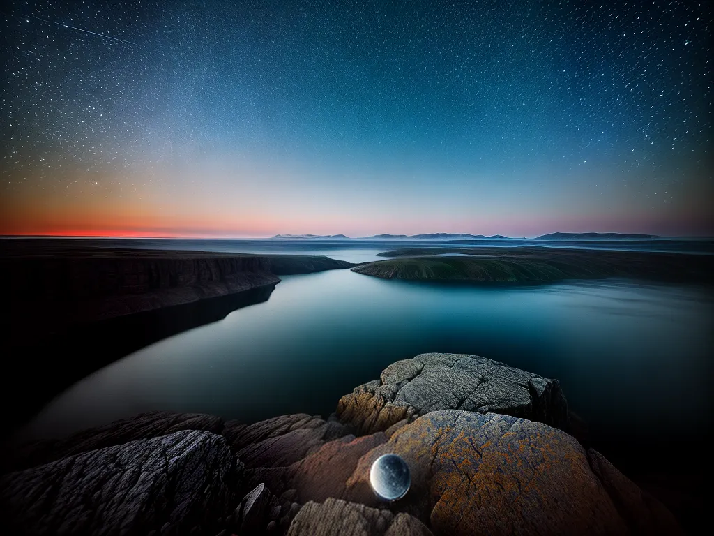 Desvende os Segredos dos Sonhos com Oceanos Misteriosos 4 Fotos noite estrelada reflexo oceano lua